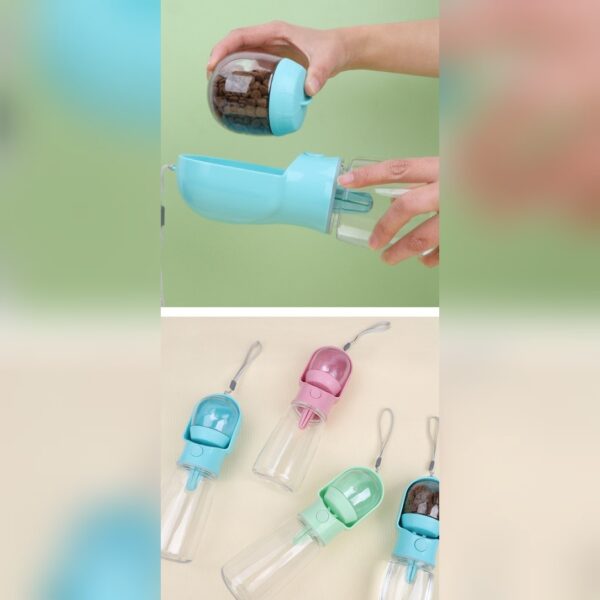 2-in-1 Portable Pet Water & Food Bottle