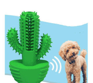 Interactive TPR Corn shaped squeak dog toothbrush