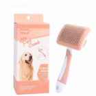 Pet massage Comb Slicker Brush-peach-img